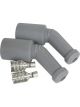Aeroflow Coil Boots & Term Ls1 45 Deg 2 Boots,Terminal Grey