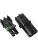 Aeroflow Weathertight 2 Pin Connector Male/Female, Pins & Seals