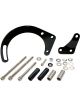 Aeroflow Low Mount Alt Bracket Black S/B Chev With Long Water Pu