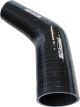 Aeroflow Silicone Hose Reducer 45 Deg; Black I.D 1.25-1.00