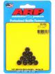 ARP Nuts 12Pt Head Steel Black 6mm x 1.0 RH Thread Qty 10