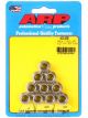 ARP Nut 12Pt Stainless Steel Polished 10mm x 1.25 Thread Qty 10