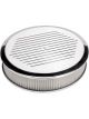 Billet Specialties Ribbed A/Cleaner Round 14X3 Polished Recessed