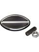 Billet Specialties Billet Brake Pad Ovalshape Blk Universal Mount