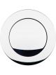 Billet Specialties Billet Horn Button Plain Suit 9 Hole Wheels, Large D