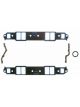 Felpro Sb Chev 350 Steel Core Intake Gaskets Med Port 1.34 X 2.21