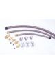 Flaming River Power Steering Hose Kit Reusable Ends Braided Stainless