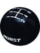 Hurst 5 Speed Shifter Knob (3/8-16) Black With Hurst Logo