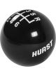 Hurst 6 Speed Shifter Knob (3/8-16) Black With Hurst Logo