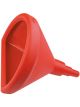 Jaz Funnel - D-Shape - 15 in OD x 16 in Long - Plastic - Red - Each