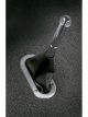 Lokar Floor Mount H/Brake Boot Billet Ring With Blk Boot