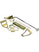 Lokar Single Bend Shifter 23 Th-350 Brushed Alloy Mushroom