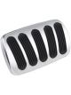 Lokar Billet Alloy Curve Brake Pedal Auto 55-57 Chev W/Rubber Inser