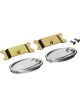 Lokar Oval Billet Interior Door Handles Pair Satin