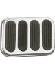 Lokar Xl Chrome Brake Pad W/Rubber