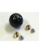 Lokar 5 Speed Black 2 Knob 3/8-24 And 3/8-16 Thread