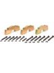 Milodon Sb Chev 283 327 4 Bolt Main Splayed Caps S/J (3 Caps Only)