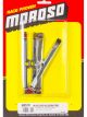 Moroso Valve Cover Hold Down Tabs(4) Sb Chev, Chrome, 4 Per Pack
