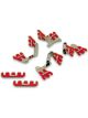 Moroso Spark Plug Uni Looms Holders Show Car Kit Red 7-9Mm Leads