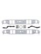 Mr Gasket Sb Chev Intake Gasket Set Standard Port