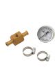 Mr Gasket Inline Fuel Pressure Gauge 15Lb, Suit 3/8 Hose
