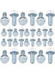 Mr Gasket Sbf Self Locking Oil Pan Bolt Set. Hex Head Zinc Steel