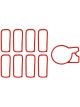 Performance Gaskets Ls1 Intake Set (O-Ring Style) 9 Pc Including T/B (EGIM-LS1)