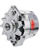Powermaster Chrome Alternator 85Amp Gm 10Si, 1 Or 3 Wire, V-Pulley
