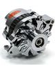 Powermaster Chev Alternator 105A Chrome In Internal Reg, 6 Rib Serpenti