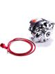 Powermaster Power/Delco Alt Chrome 140A 1 Wire Includes V Pulley