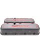 Proform Engine Valve Covers Tall Style Die Cast Black with Bowtie Logo