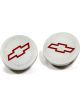 Proform Bowtie Emblem Freeze Plugs Insert Recessed Red Grey Outer