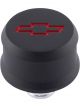Proform Chevy Bowtie Black Slant Edge Alum Breath Cap Red Recessed