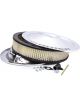 Proform Air Cleaner 14 X 3 Chrome Red Bowtie, Black Writing