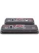 Proform Engine Valve Covers Center Bolt Style Steel Black with Bowtie Logo