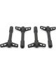 Proform Ford Tall Wing Nuts Black Crinkle. 1/4-20, 4 Per Pack