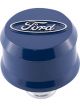 Proform Ford Blue Slant Edge Aluminum Breather Cap Raise Oval Emblem