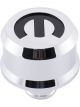 Proform Mopar Chrome Slant Edge Alumin Breather Cap Recessed Black