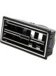 Vintage Air Std Series Duct 5.25X2.5 Black W/Chrome Trim