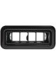 Vintage Air Black Anodis Streamline Louver Rect 1.75X4.875 Blk Alum Tr