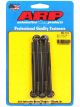 ARP Bolts Hex Head Steel Black 6mm x 1.0 RH Thread 90mm UHL Qty 5