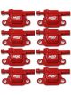 MSD Ignition Coil Blaster Female/Socket Red Square Chevy Qty 8