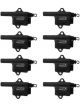 MSD Ignition Coil Msc Ii Epoxy Square Gm Lq Truck Engines Qty 8 (MSD-828683)