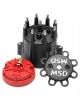 MSD Cap & Rotor Kit Black V8 Hei Terminal