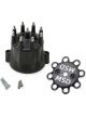 MSD Black Marine Hei Tower Cap W/Wire Retainer Bolt Down Style