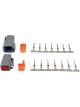 AEM Dtm-Style 6-Way Connector Kit Incl Plug Wedge Lock 7 Pins