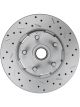 Leed Disc Brake Rotor Cross Drilled Front Rotor For Ford 4 Piston