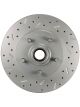 Leed Disc Brake Rotor Cross Drilled Front Rotor For Gm Single Piston