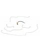 Leed Complete Car Brake Line Kit For Disc Conversion 68-69 V8 Mustang