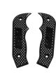 B&M Shift Knob Side Plate Black Polycarb Diamond Pattern Magnum Grip